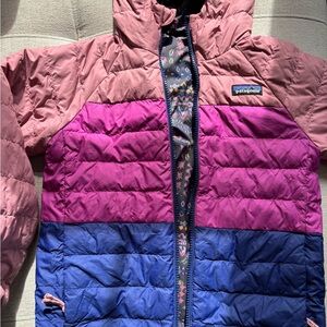 Patagonia Colorblock Puffer Down Jacket - Reversible